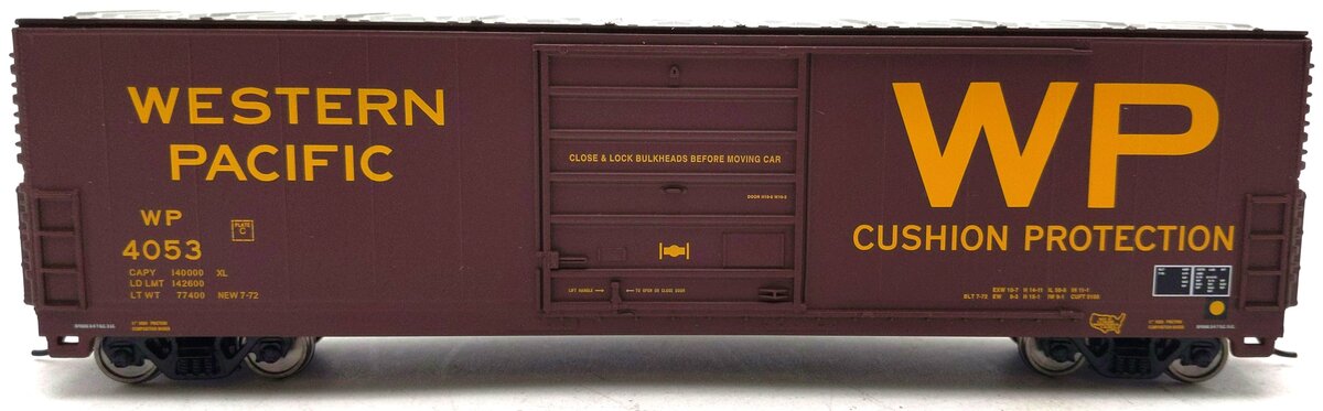 Walthers 932-60655 HO Western Pacific 50 ft Evans Boxcar #4053