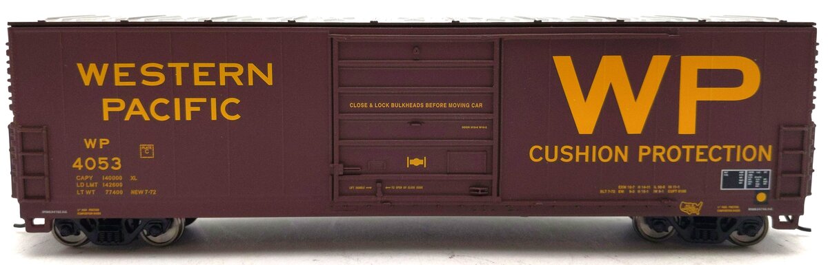 Walthers 932-60655 HO Western Pacific 50 ft Evans Boxcar #4053