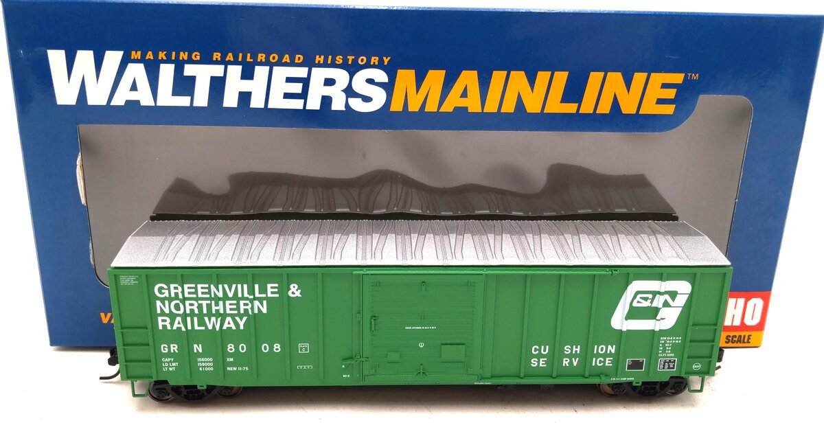 Walthers 910-2161 HO Greenville & Northern Railway 50' ACF Ext-Post Boxcar #8008