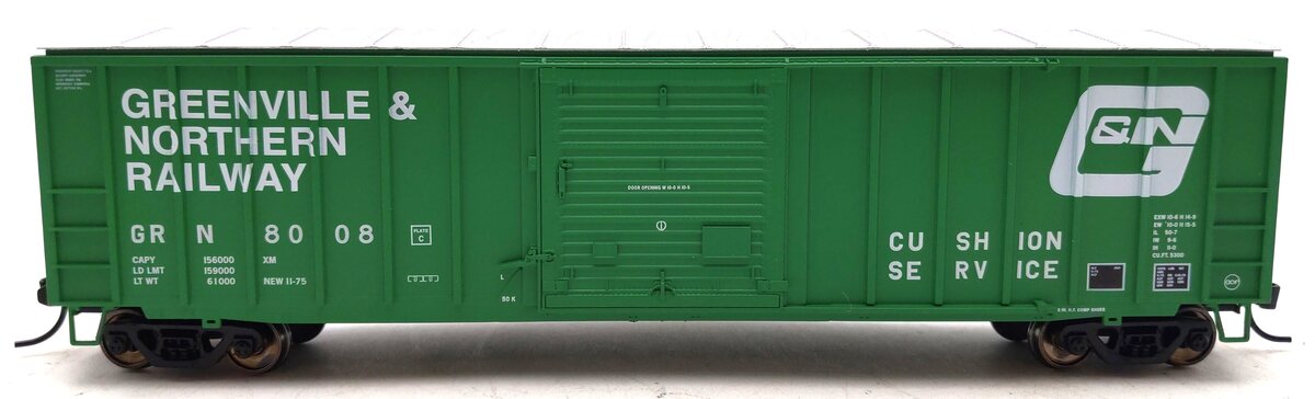 Walthers 910-2161 HO Greenville & Northern Railway 50' ACF Ext-Post Boxcar #8008