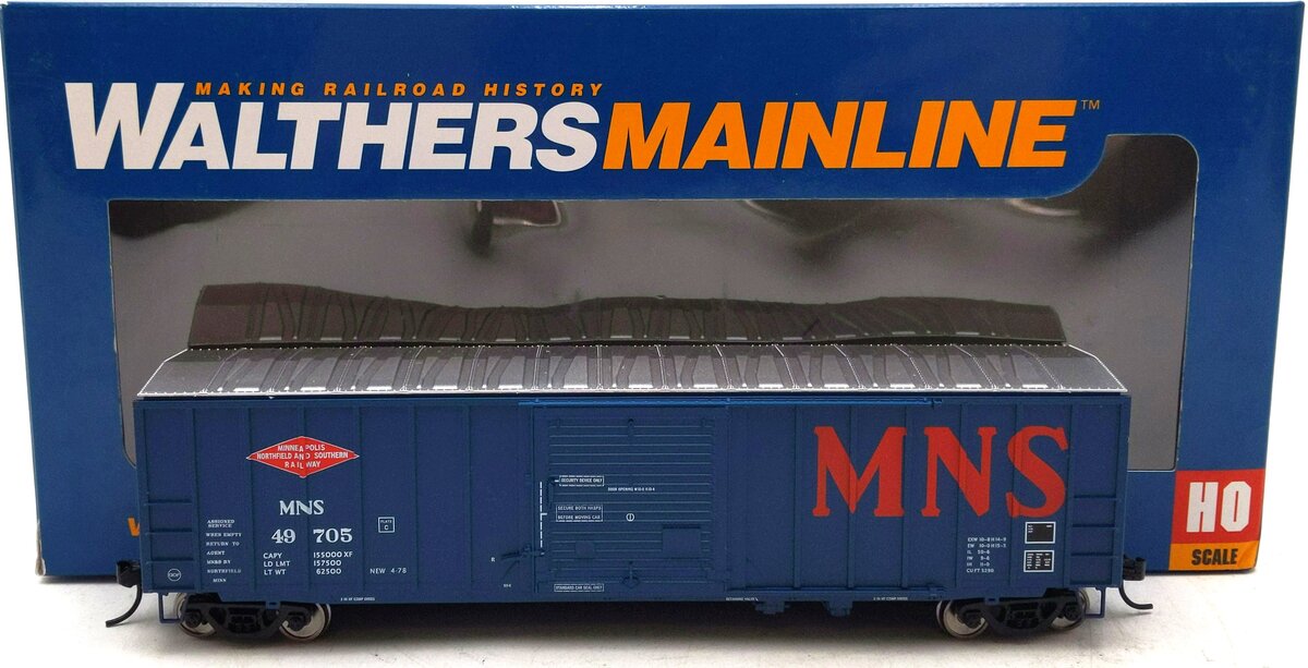 Walthers 910-2131 HO Minneapolis,Northfield & Southern 50' ACF Exterior #49705