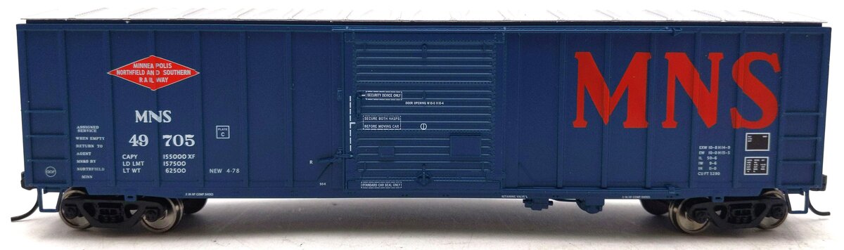 Walthers 910-2131 HO Minneapolis,Northfield & Southern 50' ACF Exterior #49705