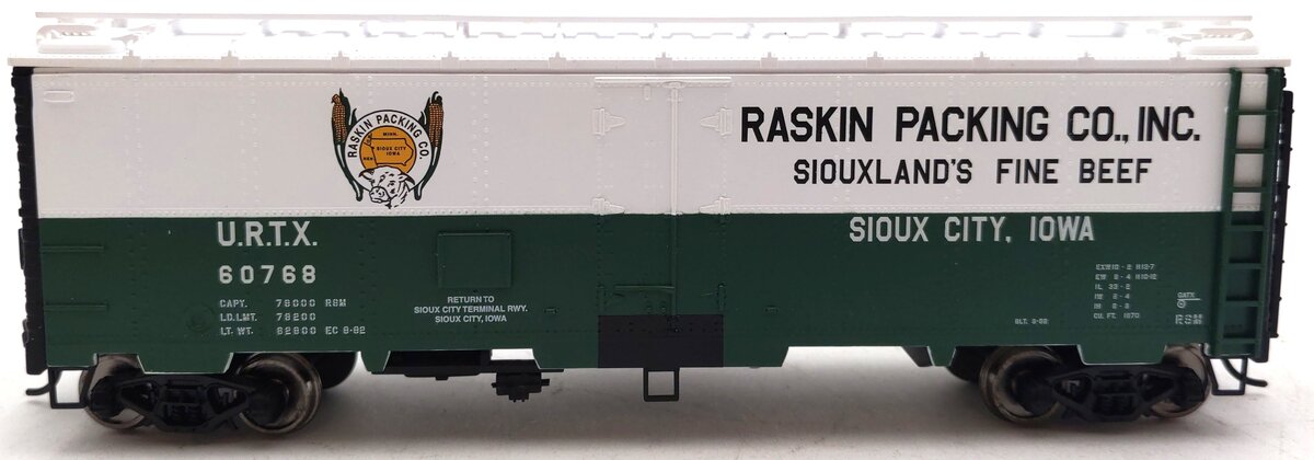 Walthers 910-3503 HO Scale Raskin URTX Steel Meat Reefer #60768