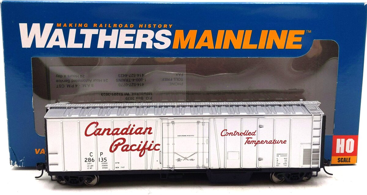 Walthers 910-3753 HO CP 50' AAR Mechanical Refrigerator Car #286135