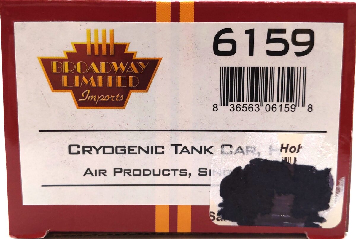 Broadway Limited 6159 HO Air Products Cryogenic Tank Car