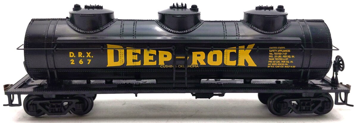 Bachmann 76903HO Deep Rock 40' 3-Dome Tank Car #267 LN