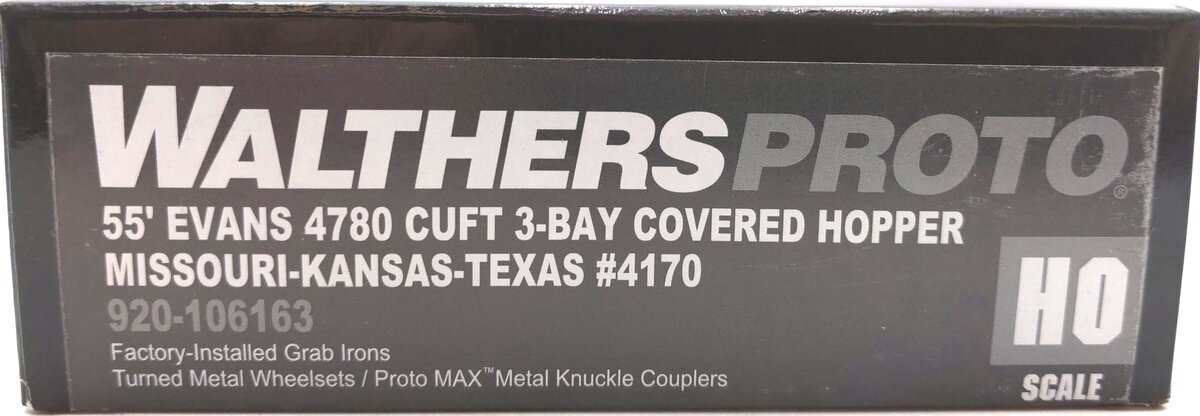Walthers 920-106163 HO Missouri Kansas Texas 4780 Covered Hopper #4170