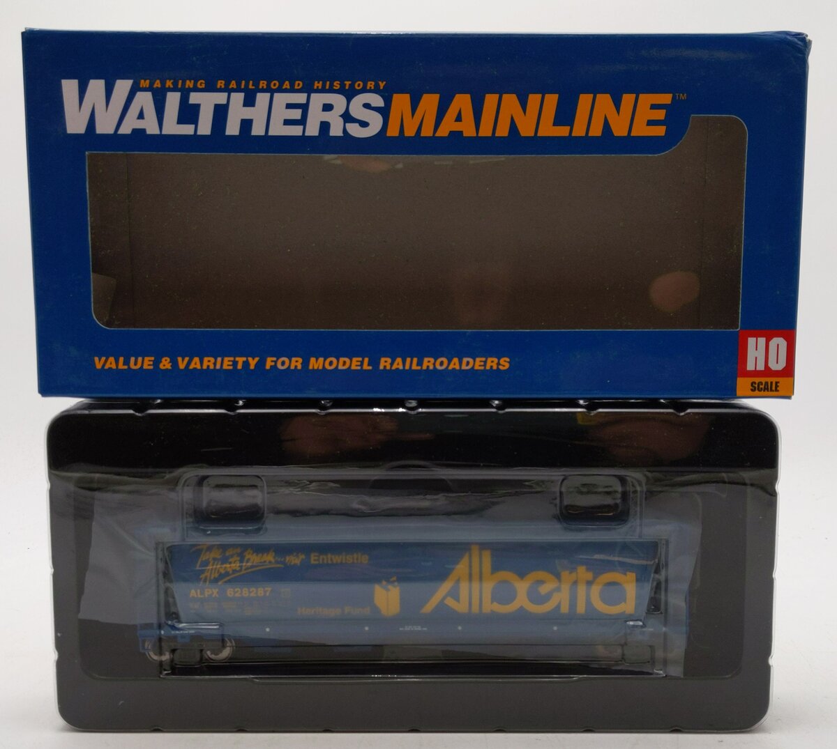 Walthers 910-7174 HO Alberta Heritage Fund ALNX 59' Cylindrical Hopper #628287