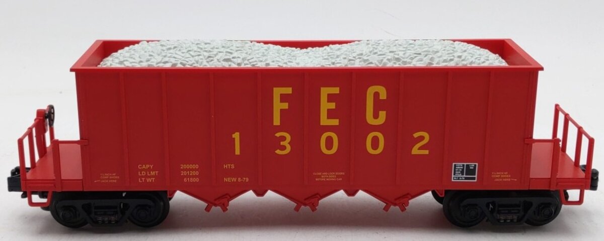 MTH 20-98217 O Gauge Florida East Coast Rapid Discharge Hopper w/Rock Load LN/Box