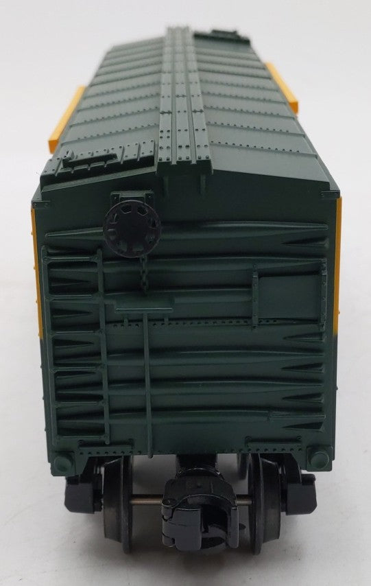 MTH 30-7109 O Gauge CNW Yellow & Green Semi-Scale Stock Car #15033 LN/Box
