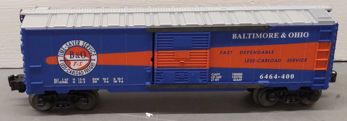Lionel 6-19292 O Gauge B&O 6464 Boxcar Series Vl (Set of 3) EX/Box