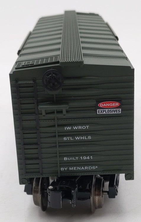 Menards 279-7848 Gold Line US Army Boxcar w/ Artillery Shells EX/Box
