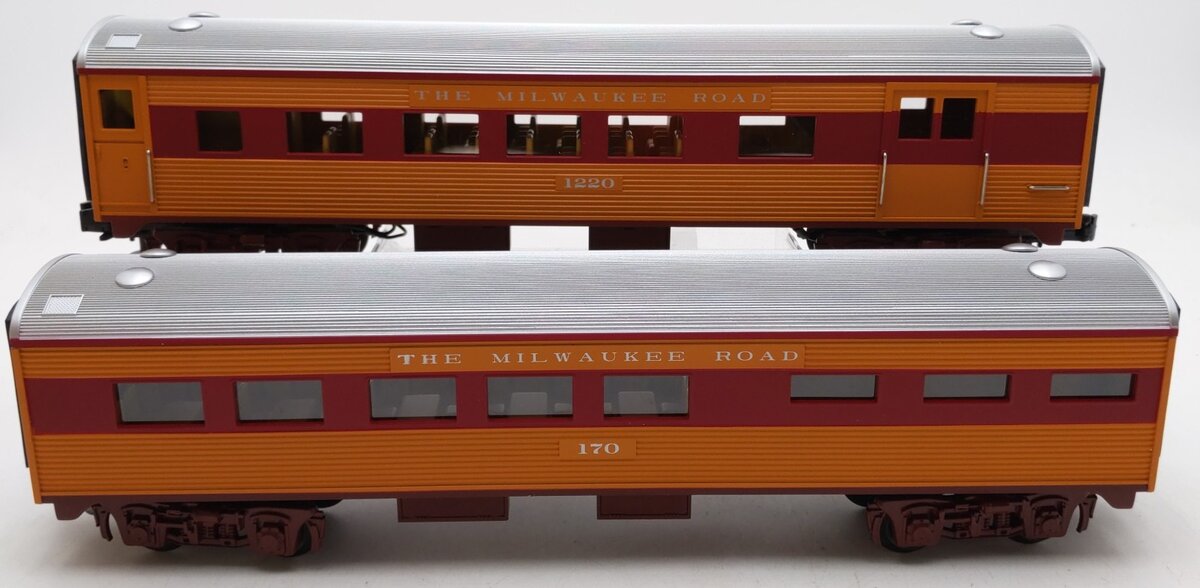 MTH 30-6091 O Milwaukee RailKing Streamlined Combo/Diner Set EX/Box