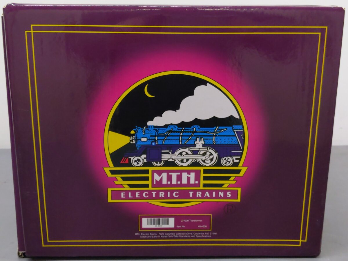 MTH 40-4000 O Z-4000 400W Dual Control Transformer EX/Box