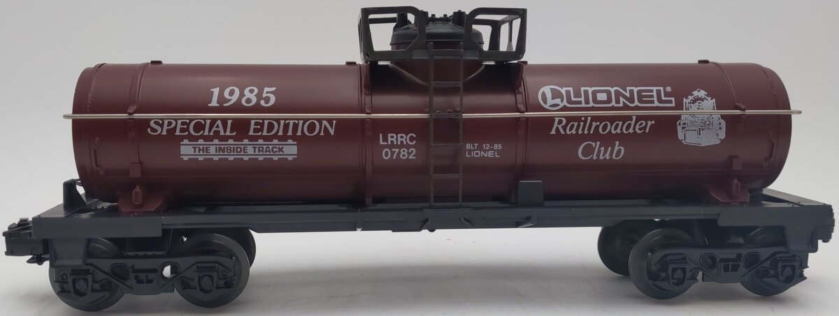 Lionel 6-0782 LRRC 1985 Special Edition O Gauge Single Dome Tank Car #0782 EX/Box
