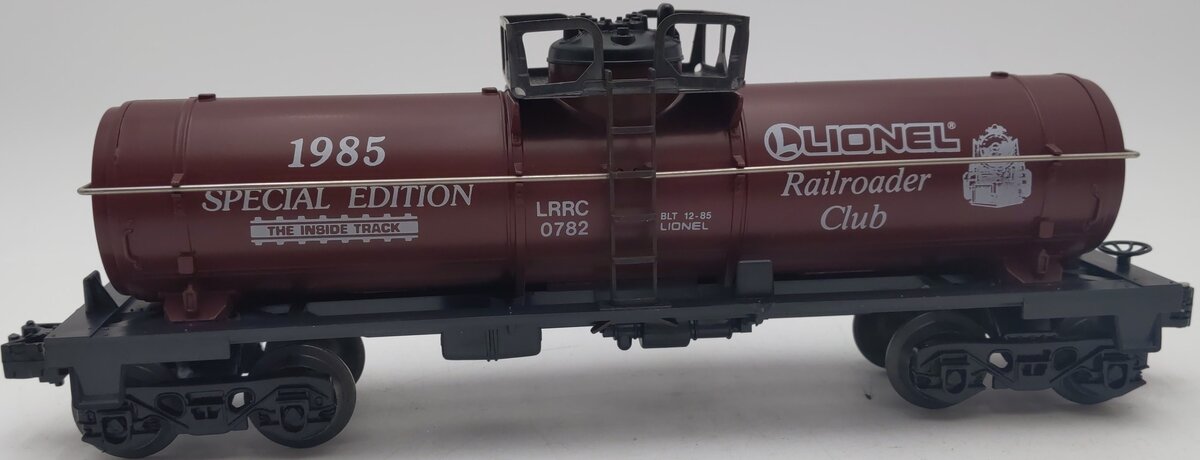 Lionel 6-0782 LRRC 1985 Special Edition O Gauge Single Dome Tank Car #0782 EX/Box