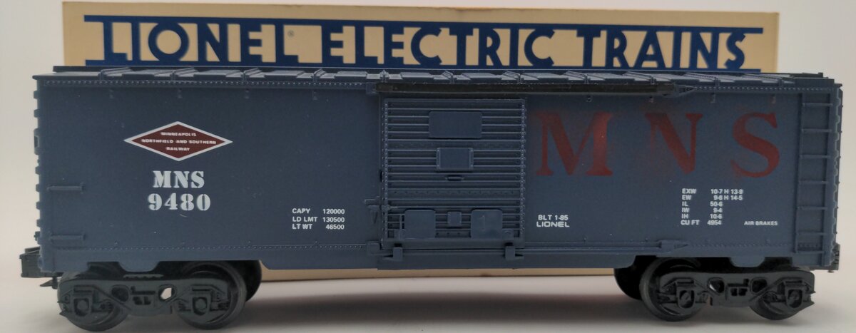 Lionel 6-9480 O Gauge Minneapolis, Northfield, & Southern Box Car #9480 EX/Box