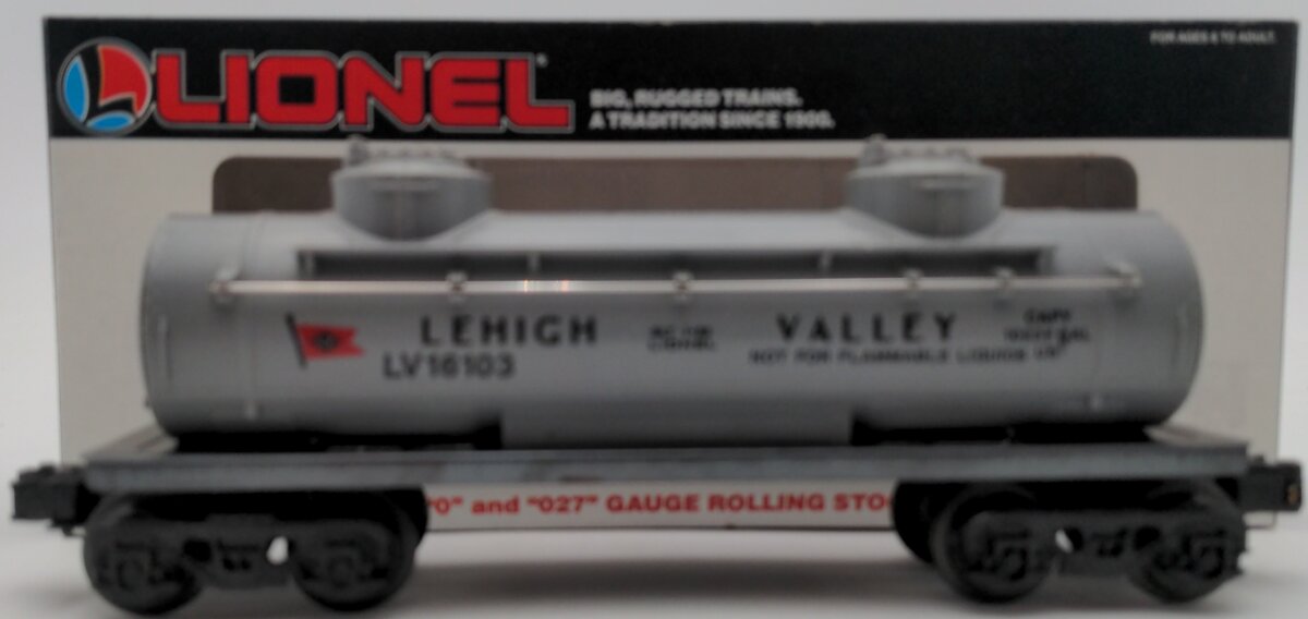 Lionel 6-16103 O Gauge Lehigh Valley Tank Car #16103 VG/Box