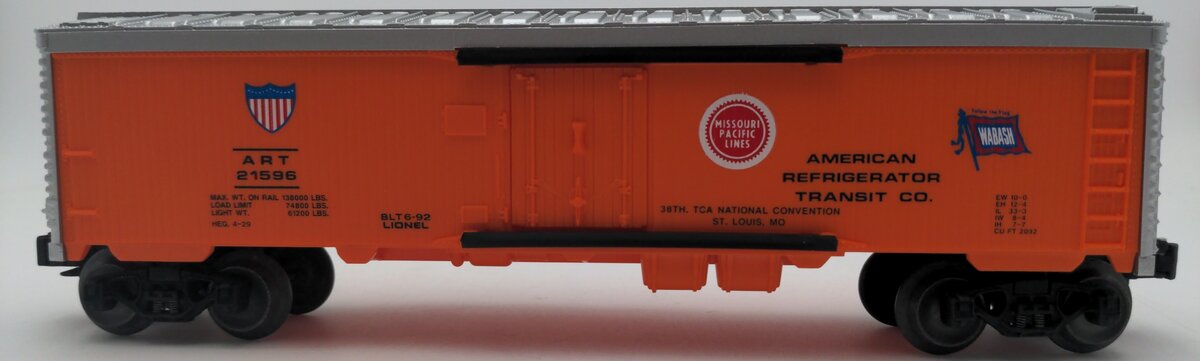 Lionel 6-17898 O 1992 TCA Convention American Refrigerator Transit Reefer #21596 LN/Box
