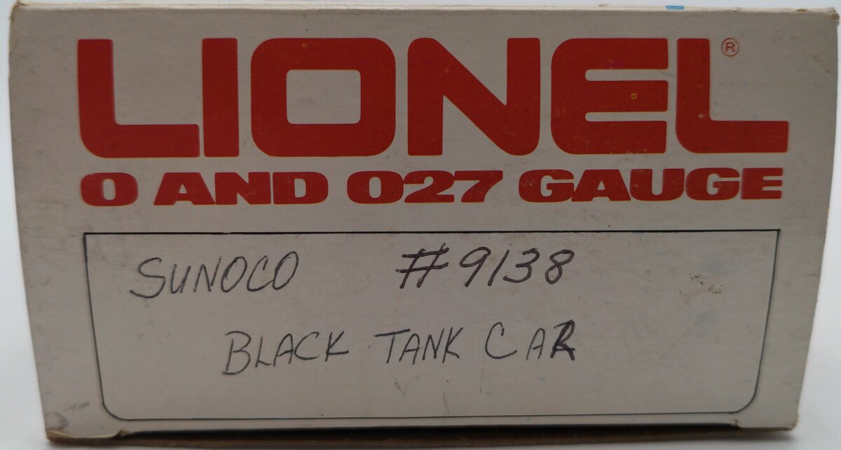 Lionel 6-9138 O Gauge Sunoco Triple Dome Black Tank Car LN/Box