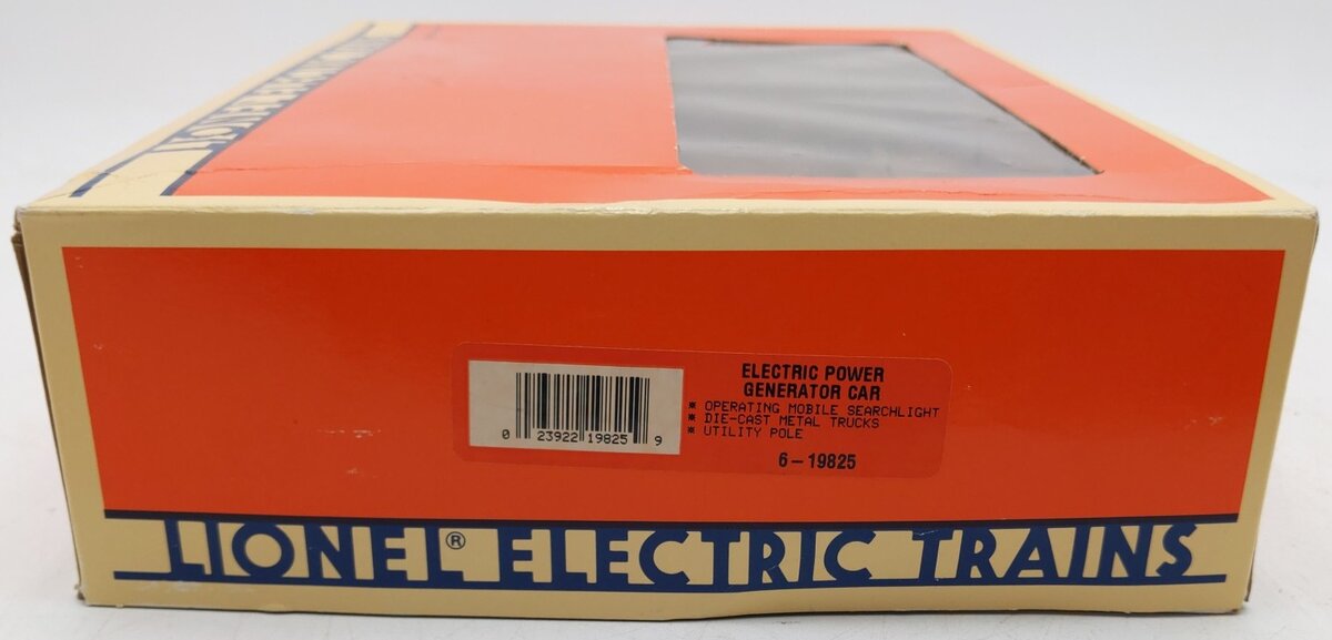 Lionel 6-19825 O Gauge EMD Electric Power Generator Car #19825 LN/Box