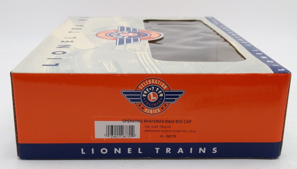 Lionel 6-26770 O Gauge Wabash #3424 Operating Brakeman Car PWC LN/Box