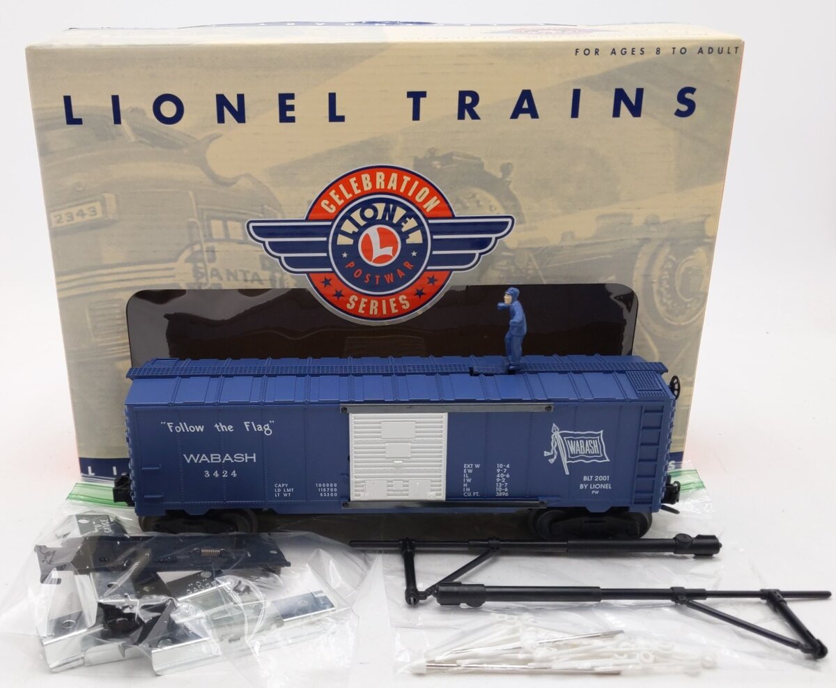 Lionel 6-26770 O Gauge Wabash #3424 Operating Brakeman Car PWC LN/Box