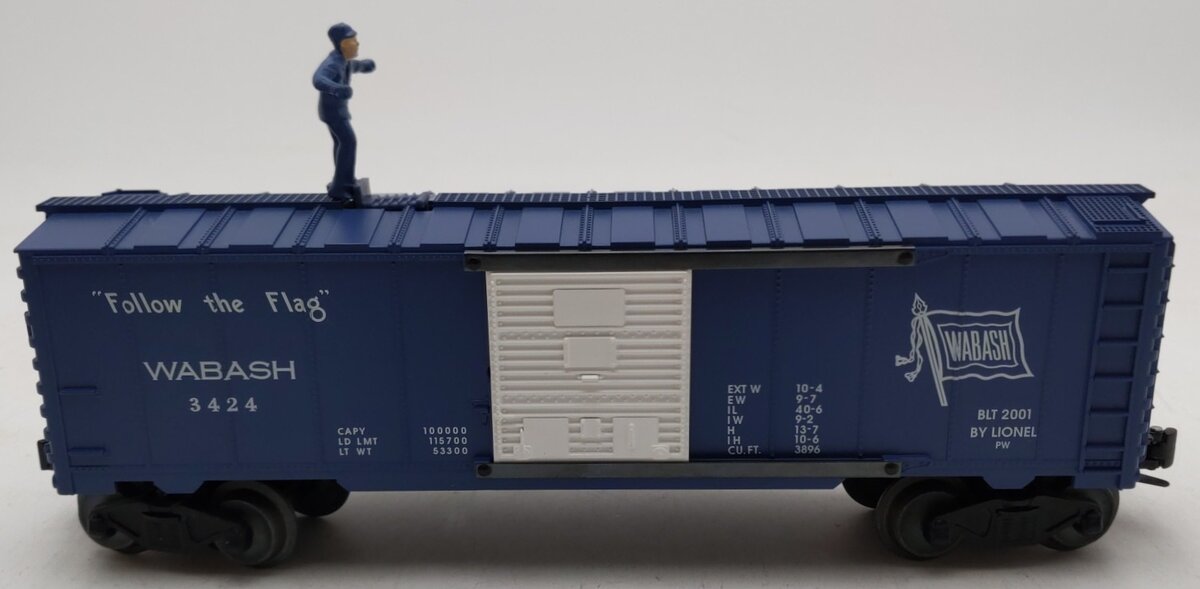 Lionel 6-26770 O Gauge Wabash #3424 Operating Brakeman Car PWC LN/Box
