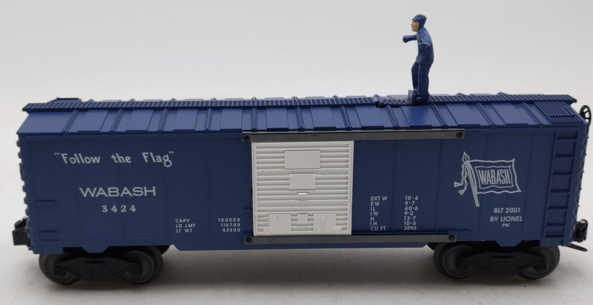 Lionel 6-26770 O Gauge Wabash #3424 Operating Brakeman Car PWC LN/Box