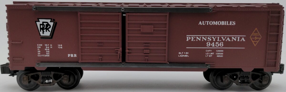 Lionel 6-9456 O Gauge Pennsylvania Railroad Double Door Boxcar #9456 EX/Box