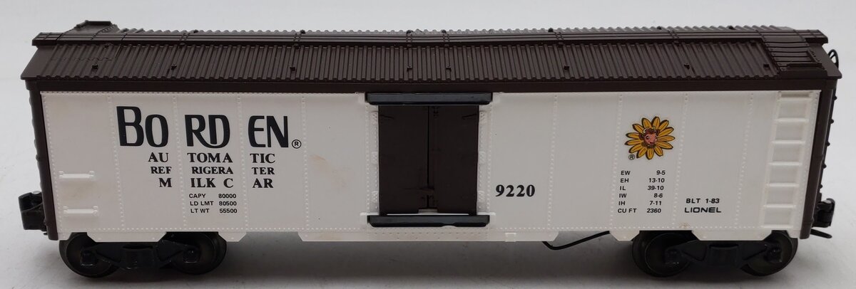 Lionel 6-9220 O Gauge Borden Operating Milk Car #9220 with Platform EX/Box