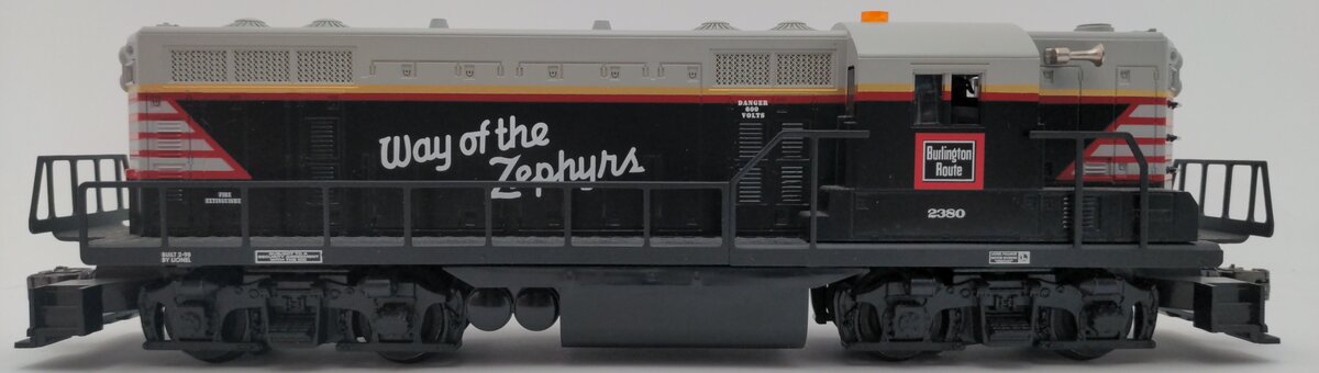 Lionel 6-18569 O Burlington Way of the Zephyrs GP-9 Diesel Locomotive #2380 EX/Box