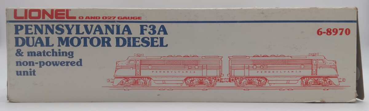Lionel 6-8970 O Gauge Pennsylvania F3 Tuscan AA Diesel Locomotive