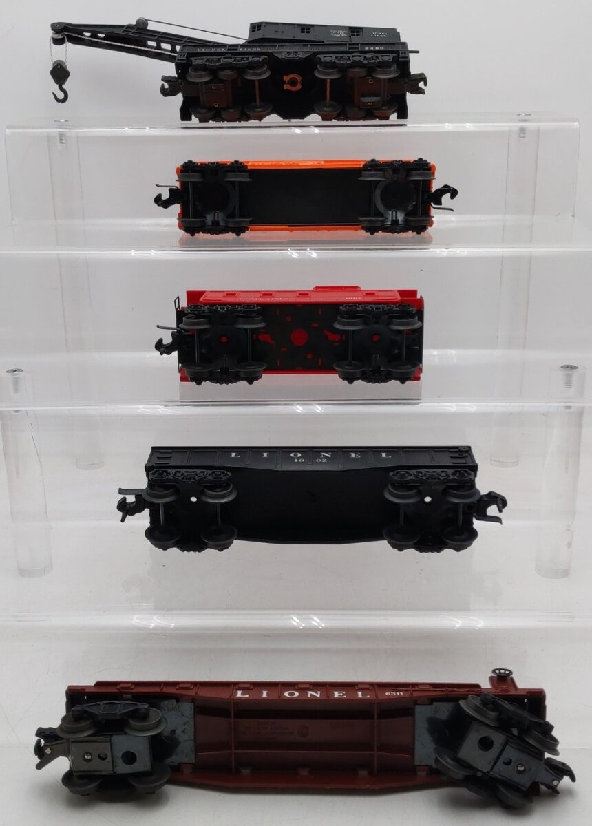 Lionel Vintage O Gauge Freight Cars #1002, X1004, 1007, 6460, 6311 [5] VG