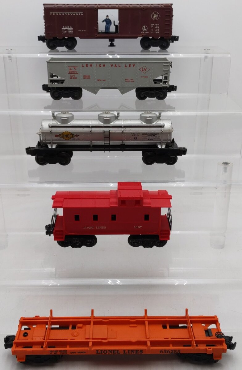 Lionel Vintage O Gauge Freight Cars #1007,3484,6456-25,6415,636255 [5] VG
