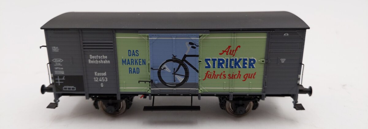 Brawa 50789 HO "Stricker" Covered Freight Car #12 453 NIB