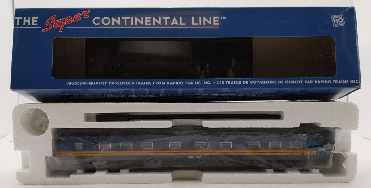 Rapido Trains 113001 HO Via Rail Canada Post War 6-4-6 Sleeper (Green Point) NIB