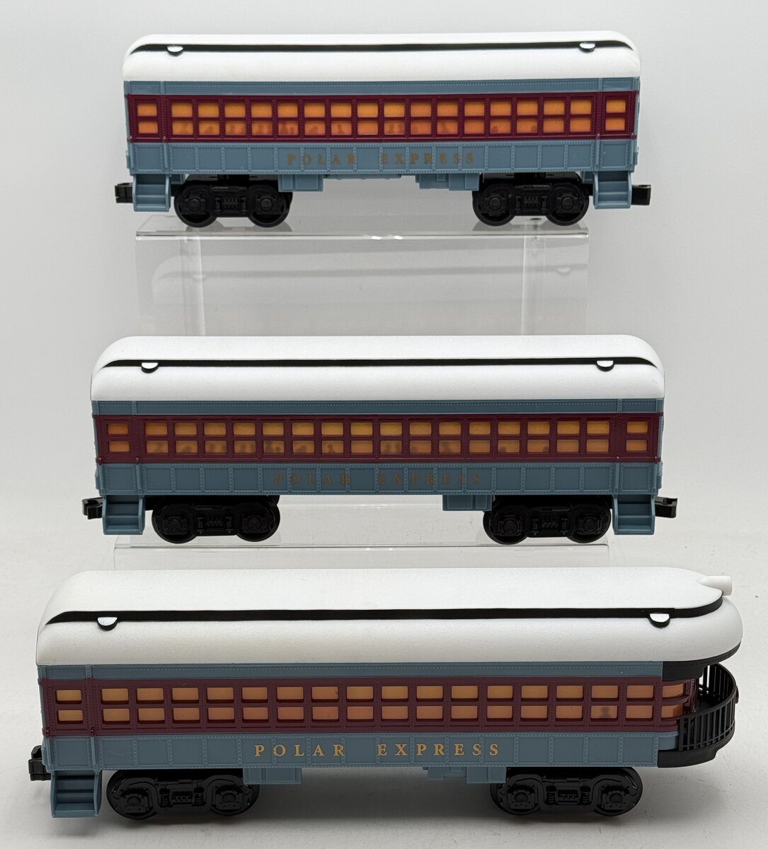 Lionel Large Scale Polar Express Passenger Cars [3] EX