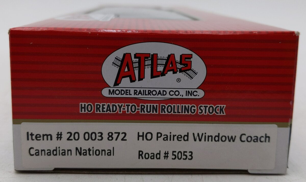 Atlas 20003872 HO Scale Canadian National Paired Window Heavyweight Coach #5053 NIB