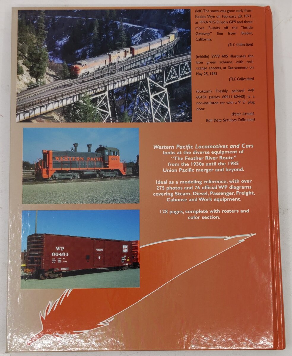 Western Pacific Locomotives and Cars, Vol. 1 Hardcover Book By Patrick C. Dorin VG