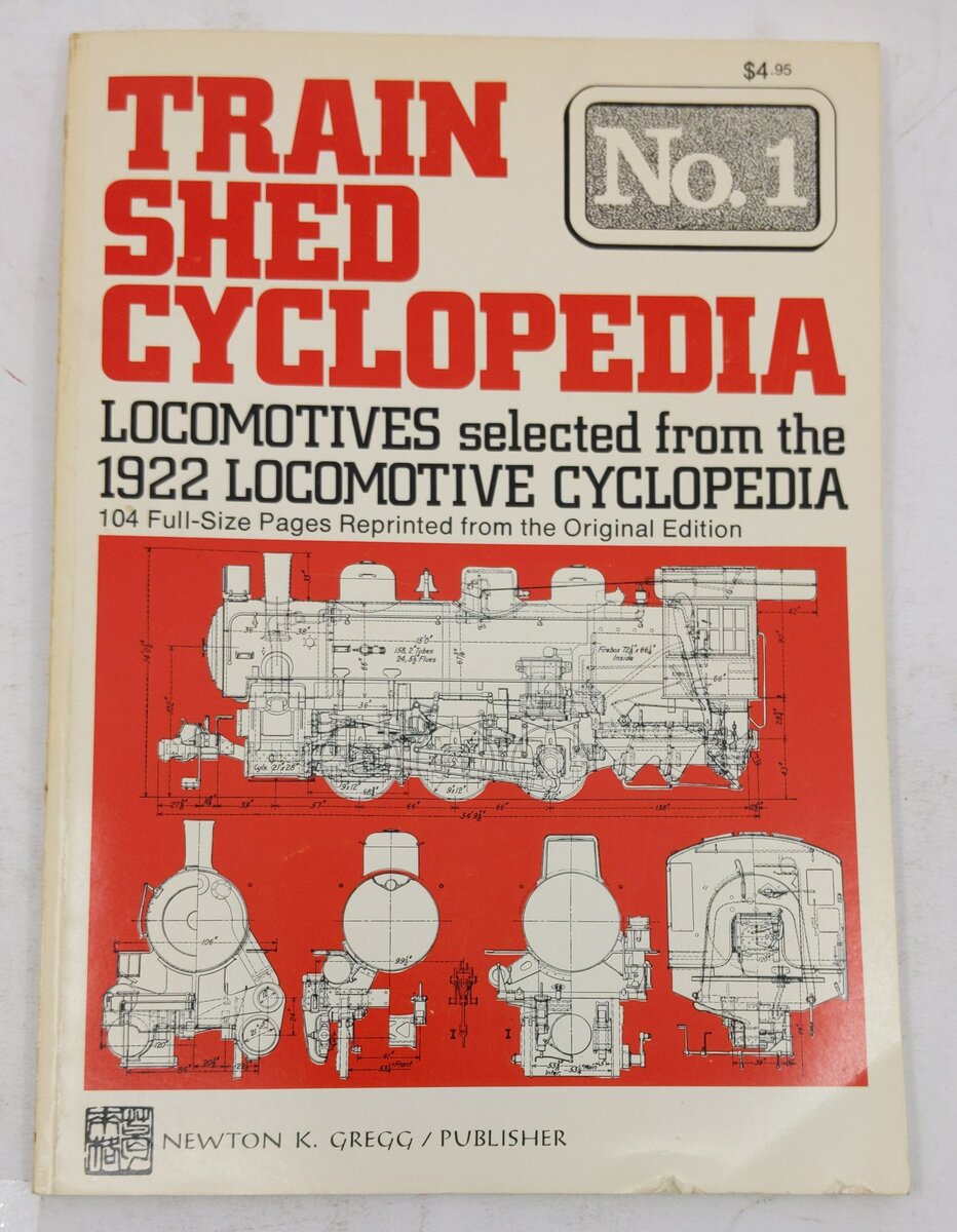 Train Shed Cyclopedia No.1 Paperback Book By Newton K. Gregg VG