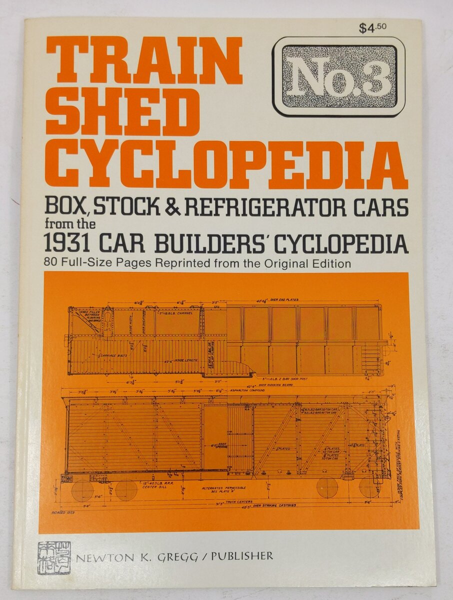 Train Shed Cyclopedia No.3 Paperback Book By Newton K. Gregg EX