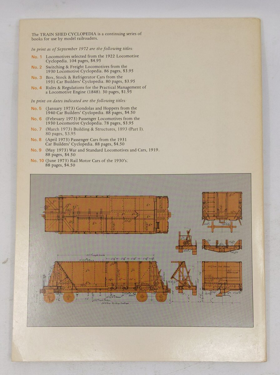 Train Shed Cyclopedia No.5 Paperback Book By Newton K. Gregg EX
