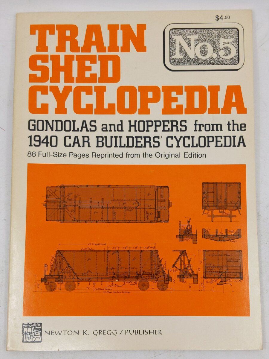 Train Shed Cyclopedia No.5 Paperback Book By Newton K. Gregg EX