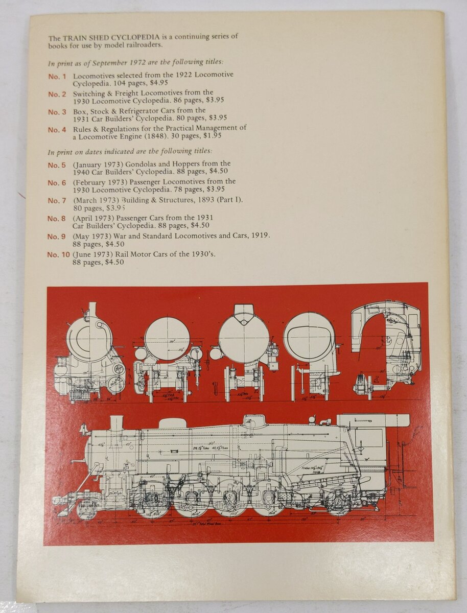 Train Shed Cyclopedia No.9 Paperback Book By Newton K. Gregg EX