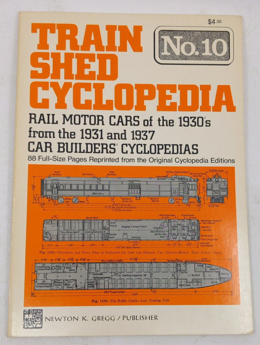 Train Shed Cyclopedia No.10 Paperback Book By Newton K. Gregg EX