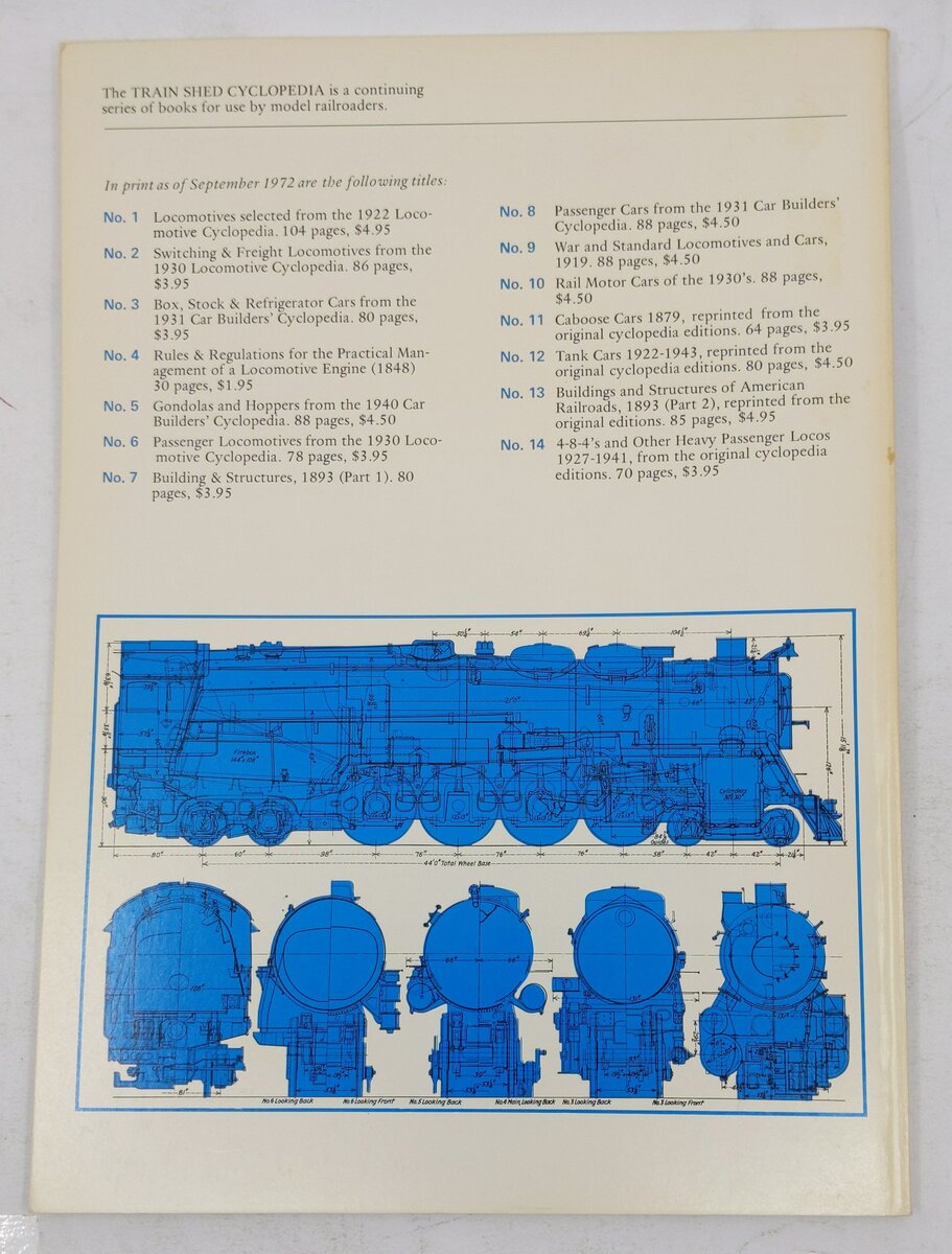 Train Shed Cyclopedia No.14 Paperback Book By Newton K. Gregg EX