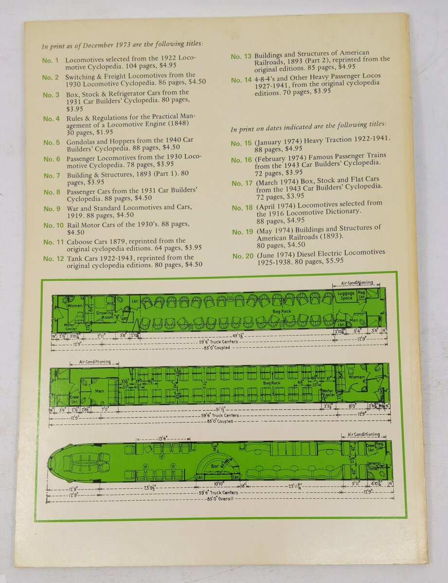 Train Shed Cyclopedia No.16 Paperback Book By Newton K. Gregg EX
