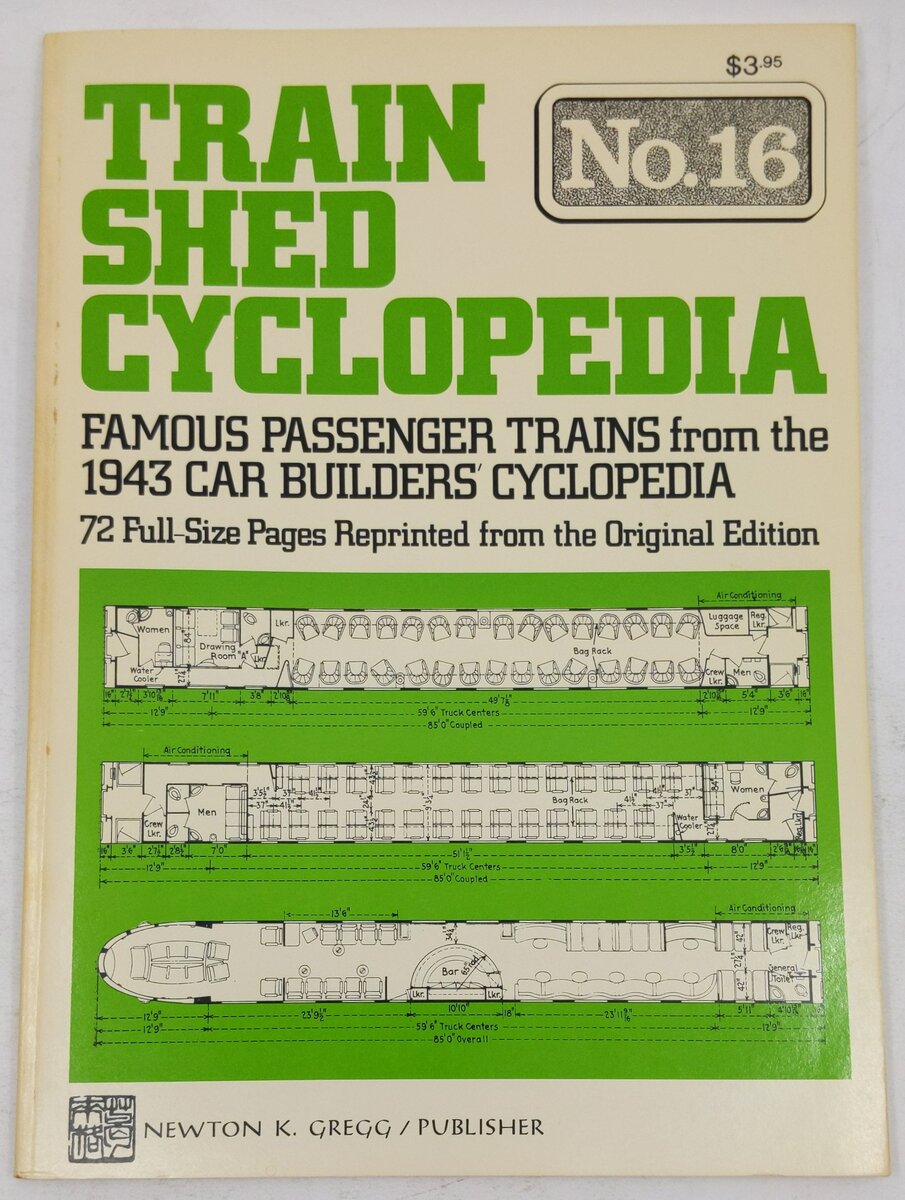 Train Shed Cyclopedia No.16 Paperback Book By Newton K. Gregg EX