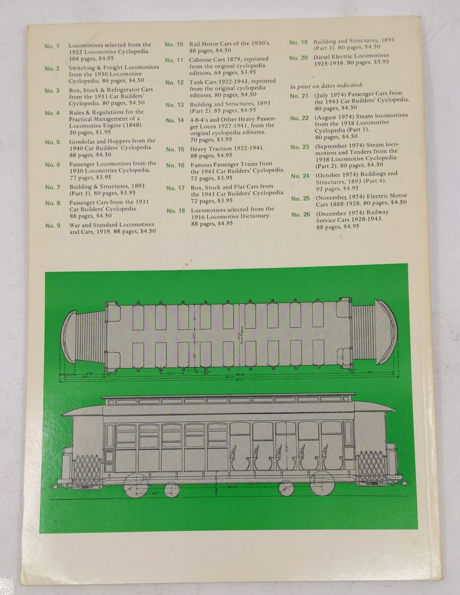 Train Shed Cyclopedia No. 25 Paperback Book By Newton K. Gregg EX